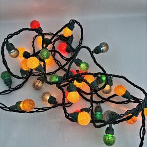 Vintage Christmas 35 String Lights Ting Shen TS 23 Ice Gumdrop Snowball Holiday
